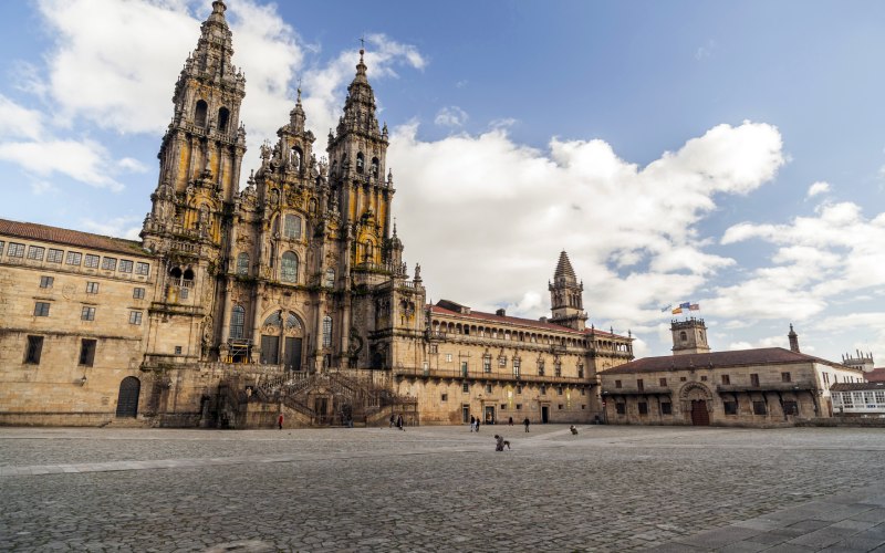 The square of the Santiago Cathedral