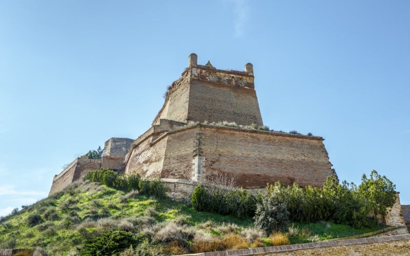 Frontal bastion of Monzón Castle