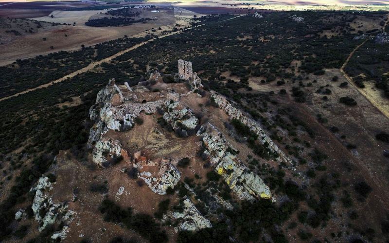 Vista aérea del castillo de Salvatierra