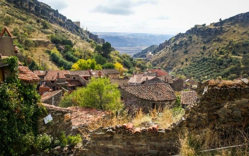 The town of Patones in the mountains of Madrid