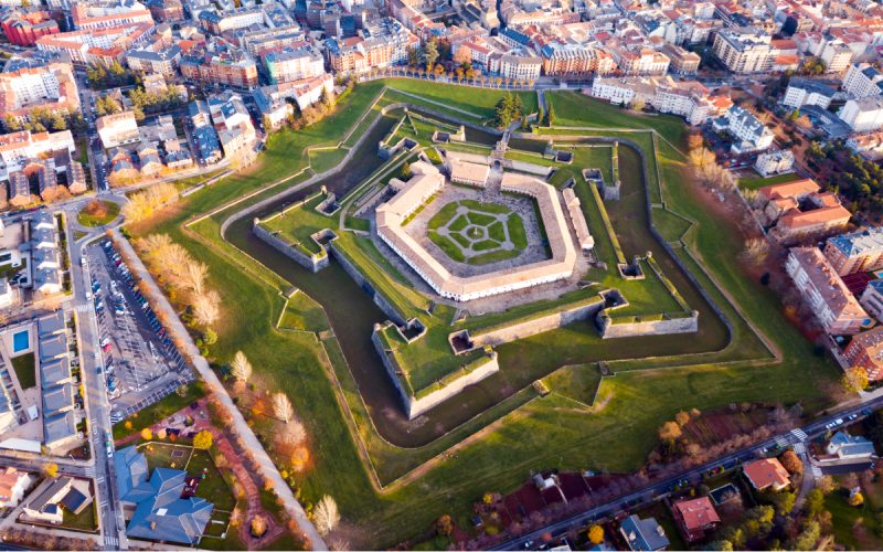 Aerial view of the Castle of San Pedro