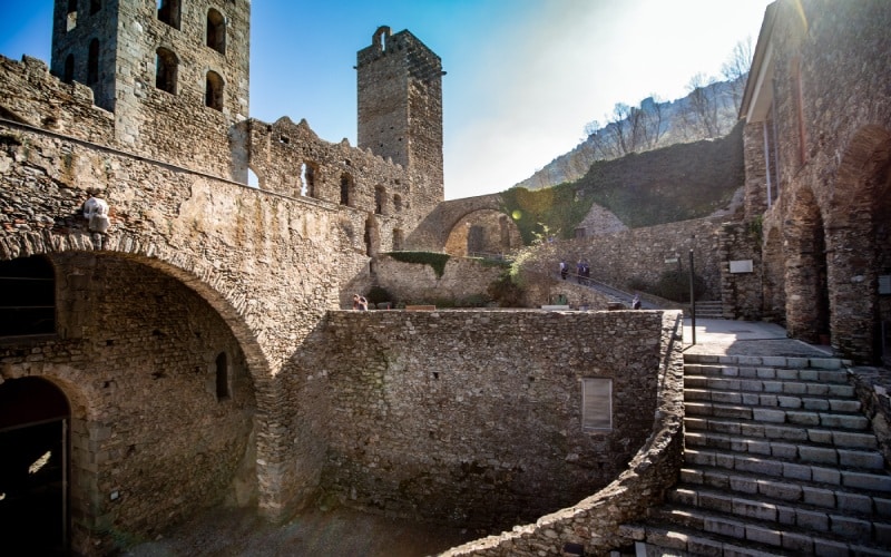 Interior courtyard of the Sant Pere de Rodes Monastery