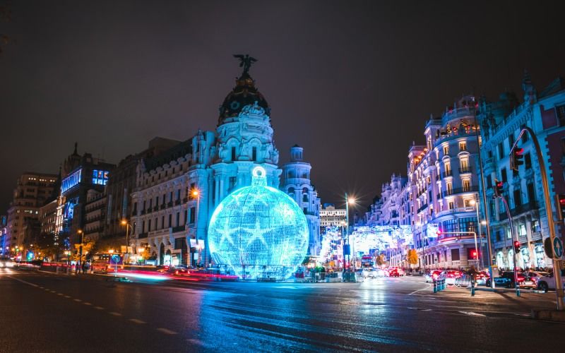Madrid christmas lights