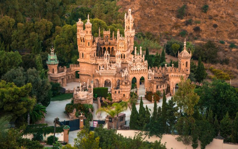 Aerial view of Castillo de Colomares