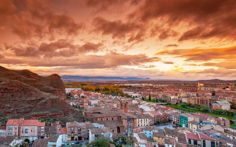 Sunset in Nájera