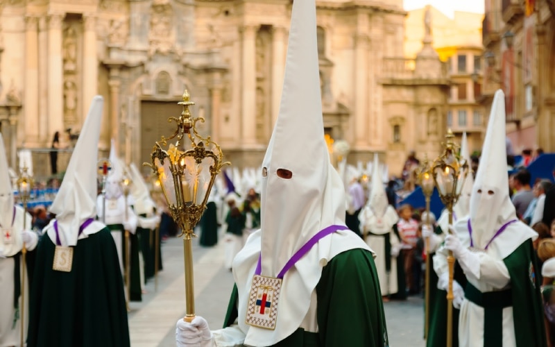 Nazarenes in Murcia, one of the best regions of Spain for this Holy week