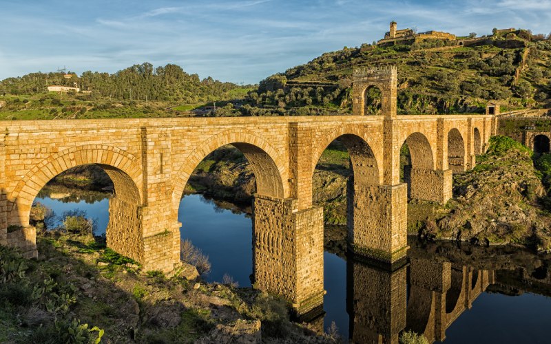 A large bridge over a river