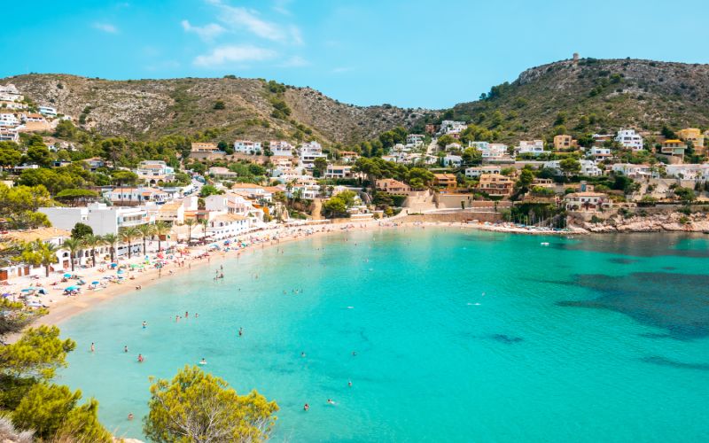 Beach in Moraira