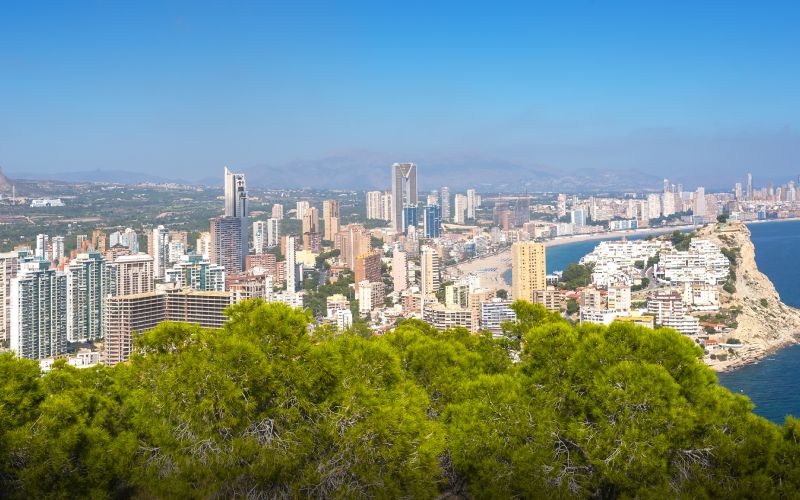 Panoramic view of Benidorm