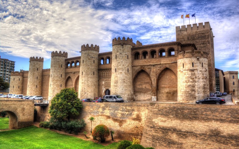Aljafería in Zaragoza, a construction from Al-Andalus