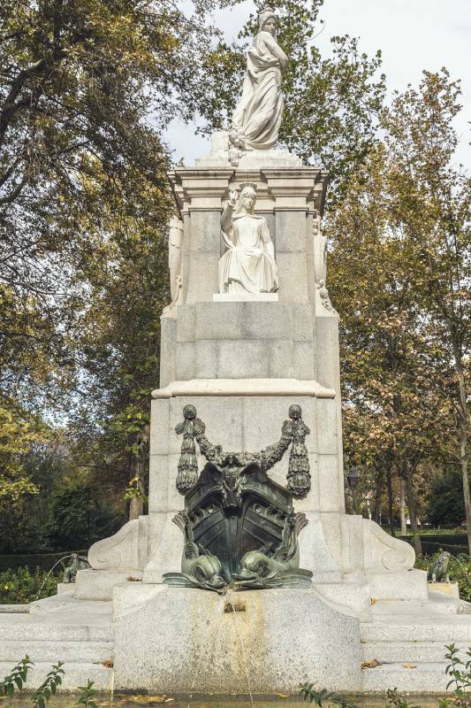 Monument to Cuba at the Retiro Park in Madrid