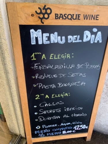 Menú del día in Vitoria-Gasteiz