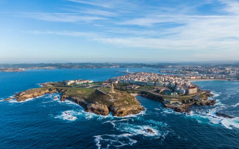 A Coruña, with dozens of tourist trains