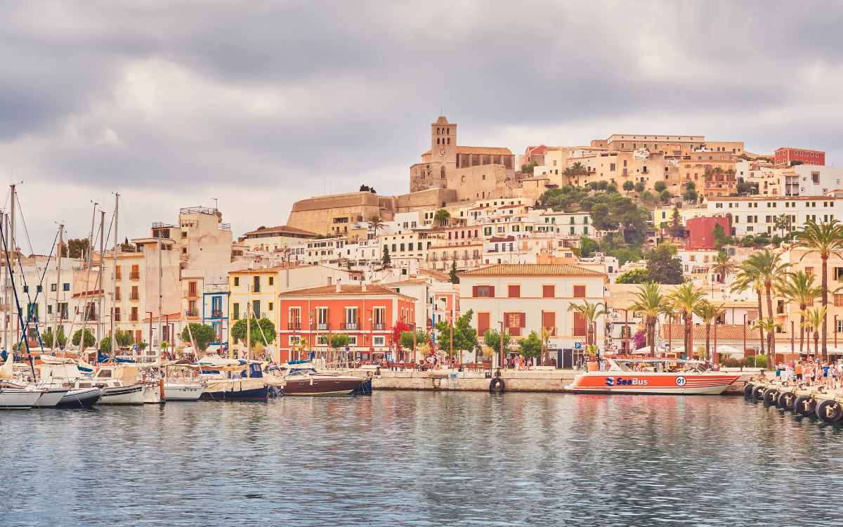 The port of Ibiza
