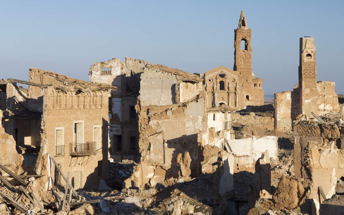What remains of Belchite Viejo.