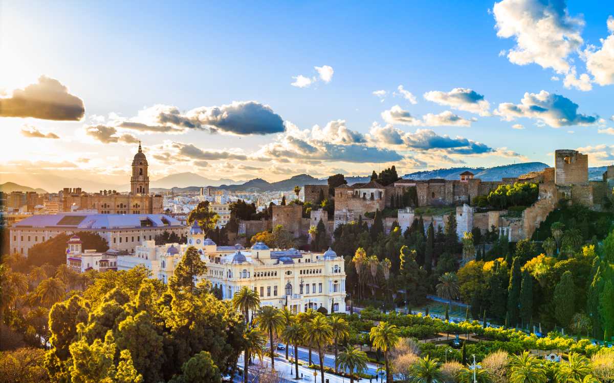 Sunset at Málaga.