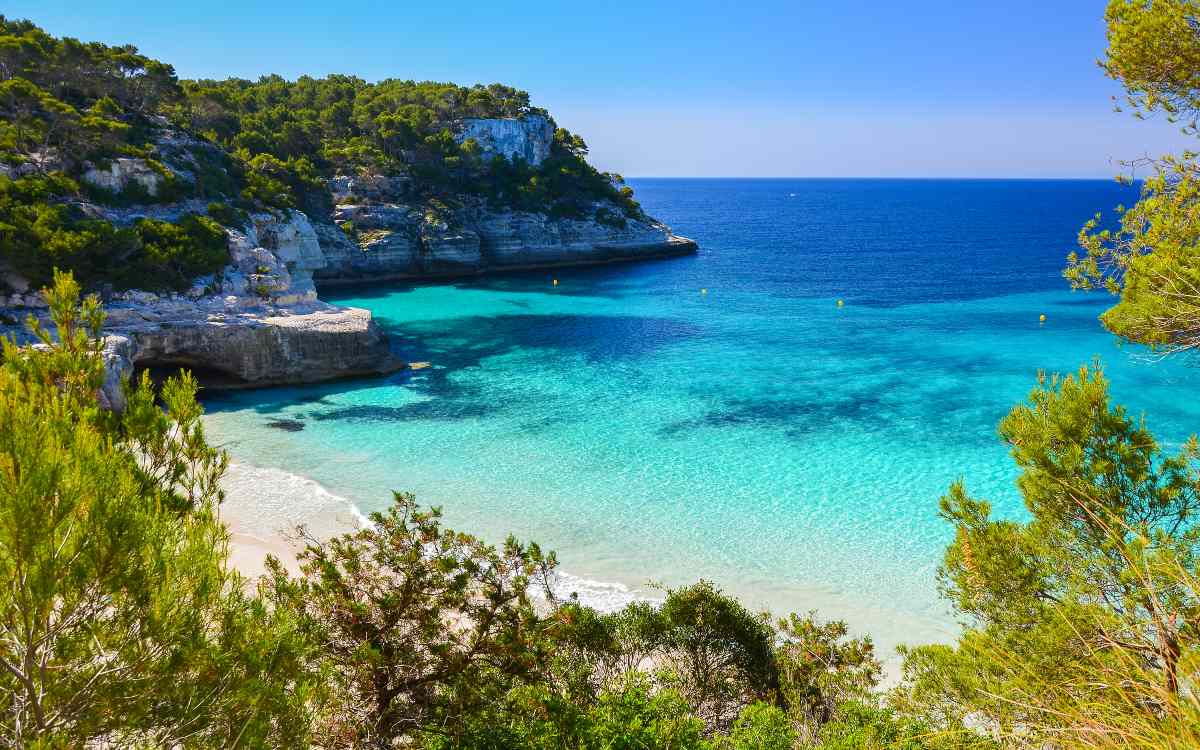 Mitjaneta Cove, Menorca.