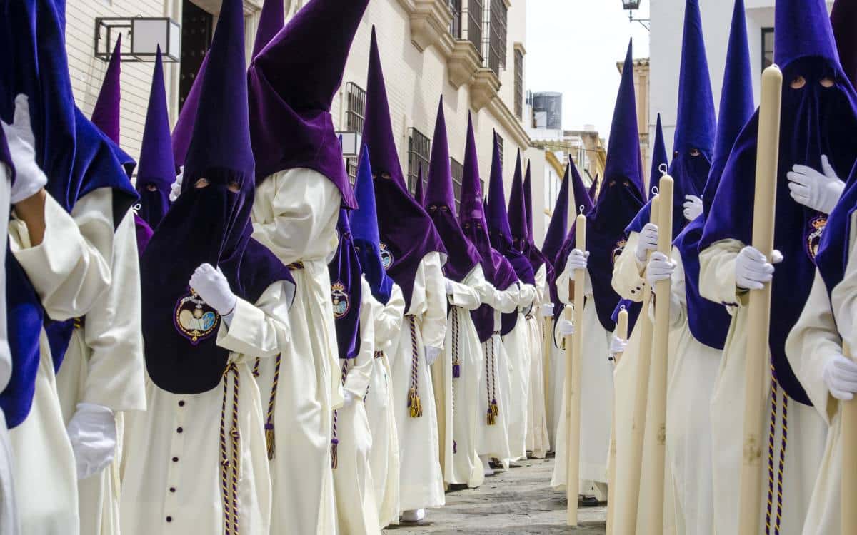 Holy Week procession.