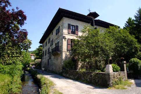 Casa Itzea, perteneciente a la familia Baroja, en Vera de Bidasoa