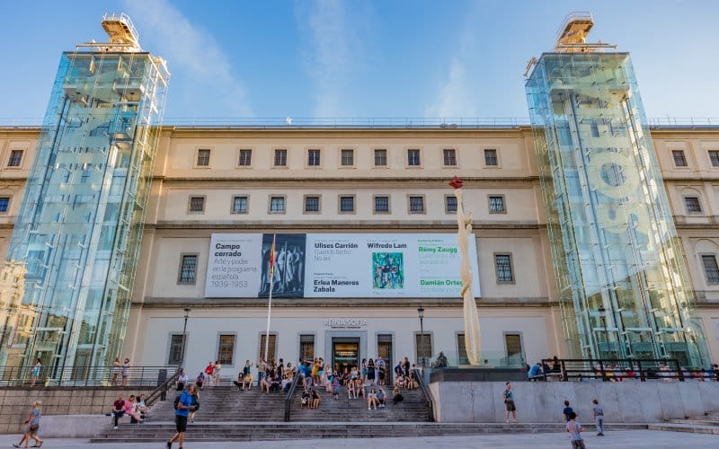 The Reina Sofía hosts many exhibitions and one can visit Picasso's Guernica there