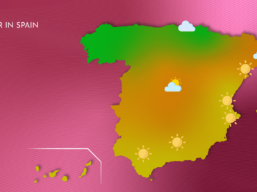 Map of the weather in Spain to plan the perfect holidays