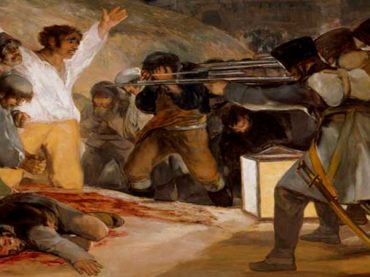The executions by Francisco de Goya:  The 3rd of May 1808 in Madrid