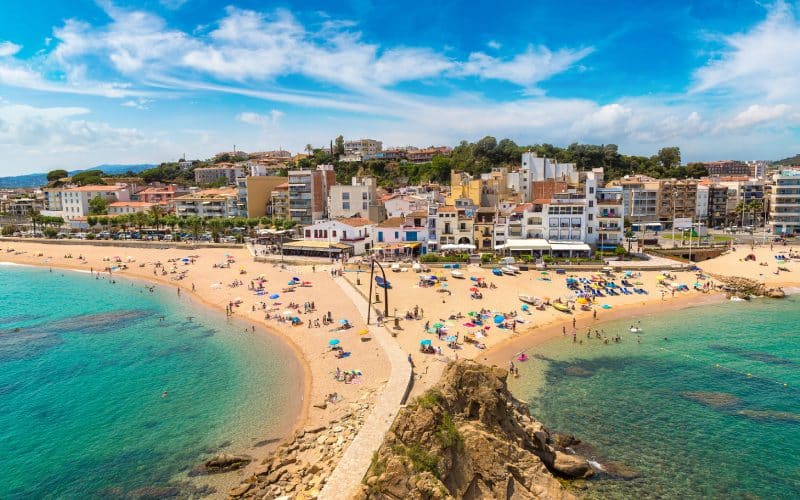The beach of Blanes