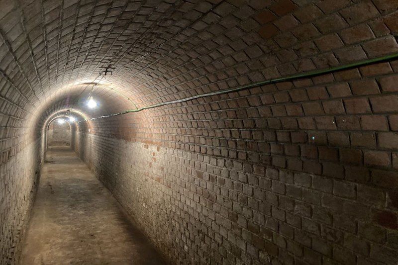 Tunnel of the bunker
