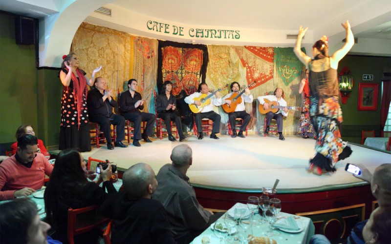 A flamenco performance in Café de Chinitas, Madrid