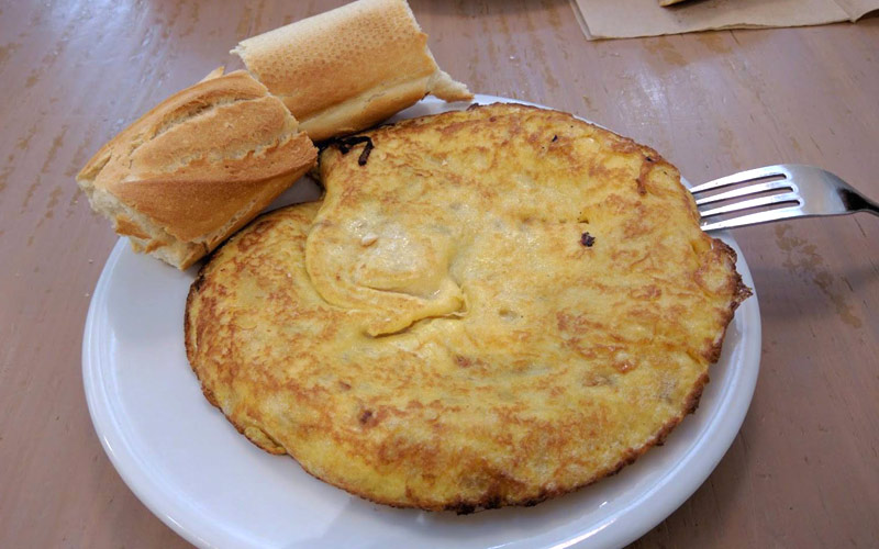 tortilla en San Sebastián