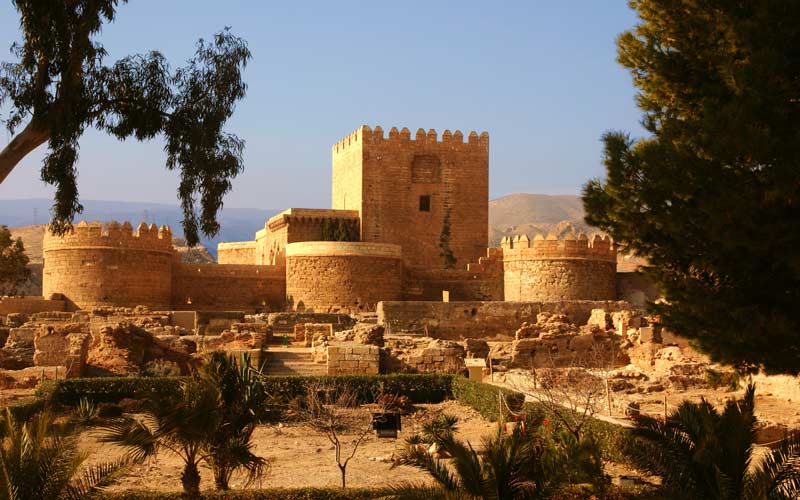 Alcazaba in Almería, a castle resembling Game of Thrones in Spain