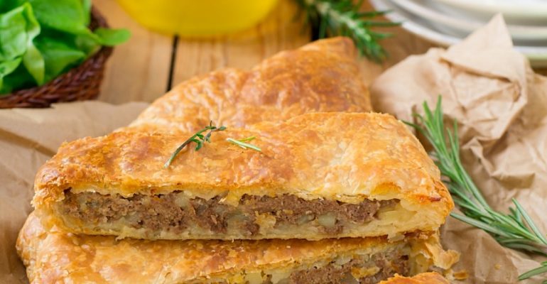 Warm Puff Pastry filled with Duck, Mushrooms and Sweet Potato: a treat for this autumn