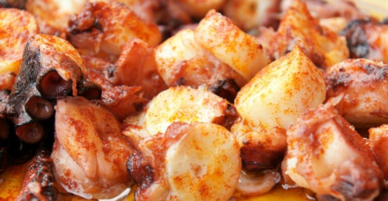 Pulpo a feira, the famous Galician octopus recipe
