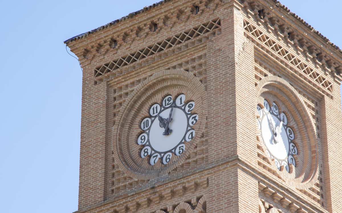 Details of the clock tower.