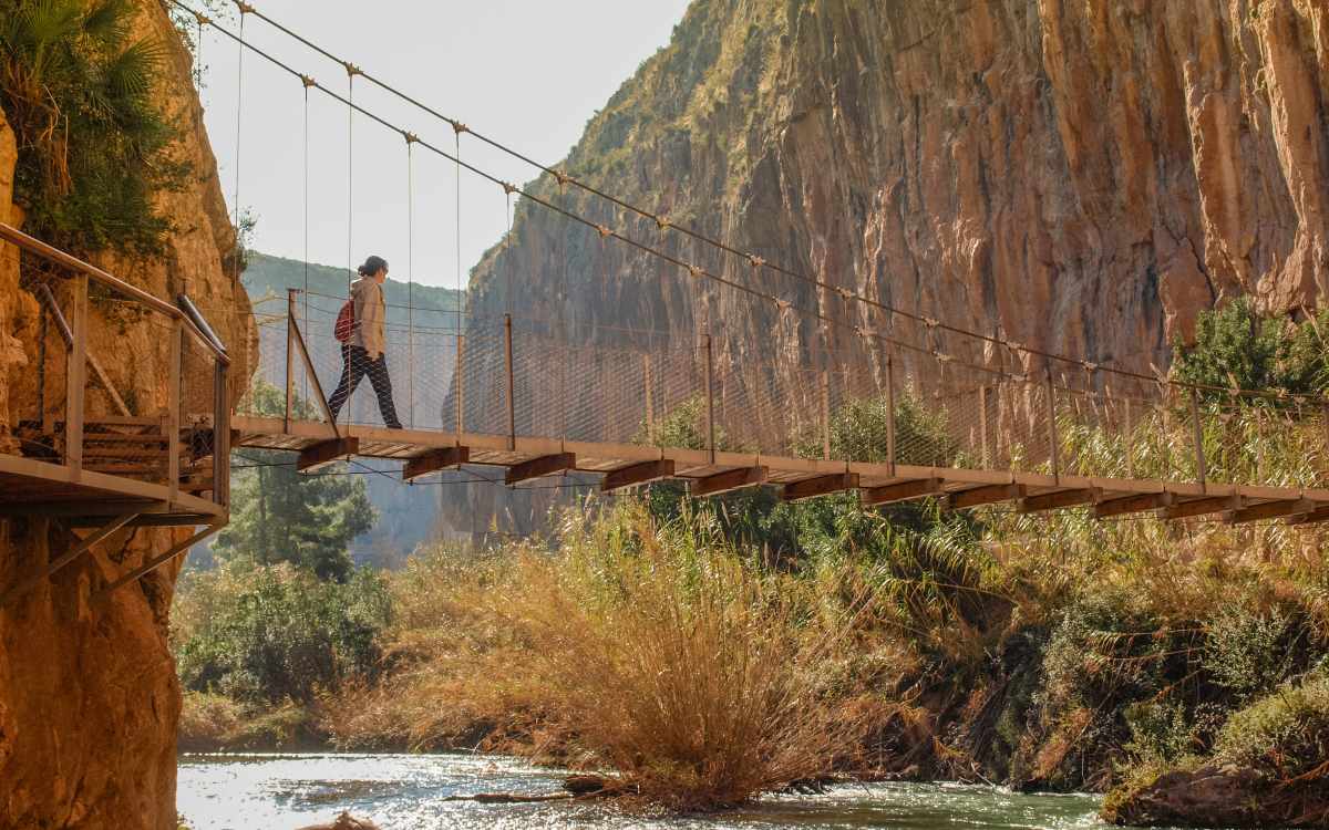 Hanging bridges in Chulilla.