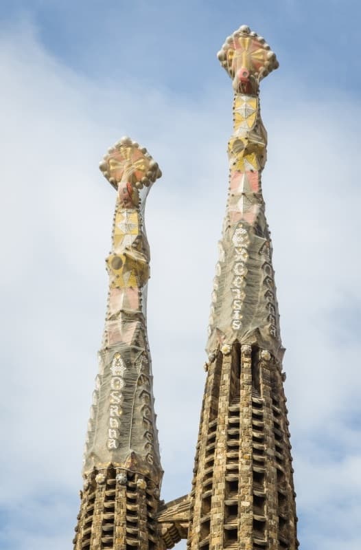 Two towers of the church